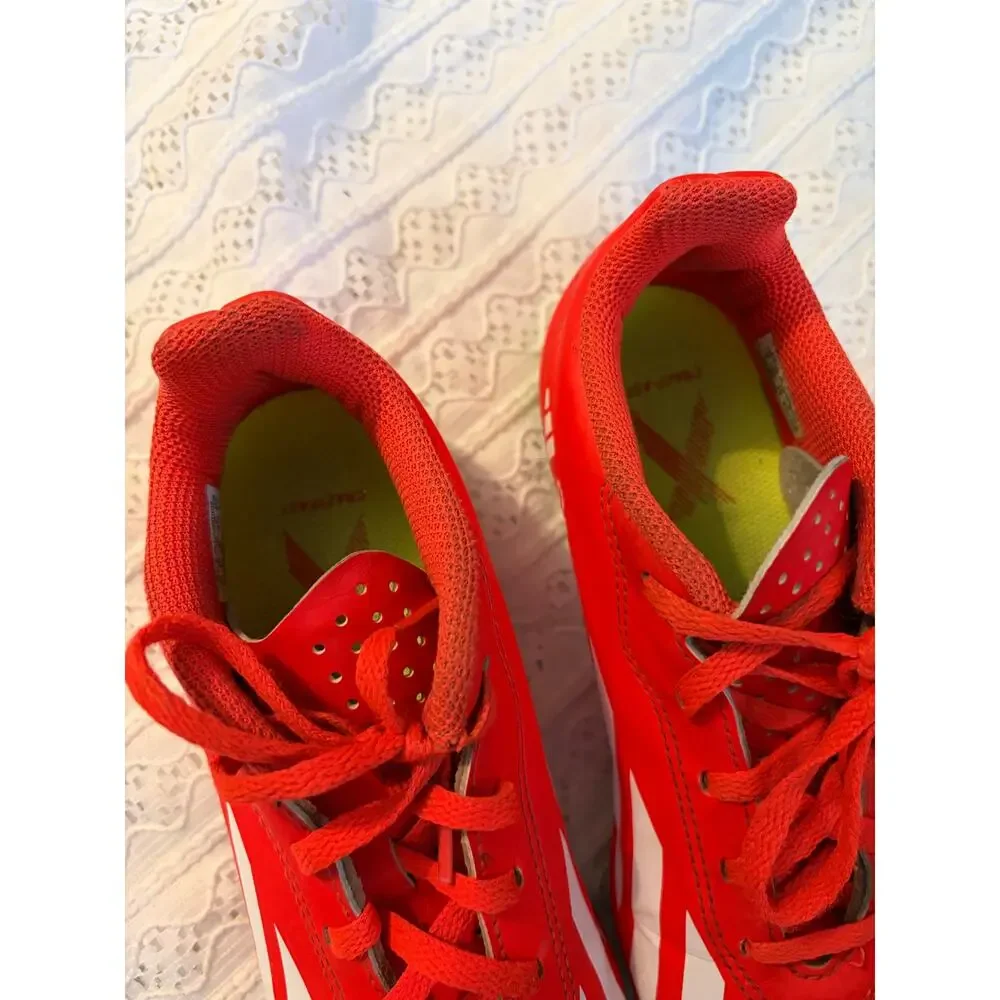 adidas Soccer Cleats Red White Neon Green Youth Size 3 SGC 753002